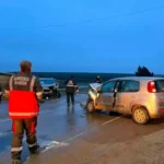 Fuerte choque en el ingreso a Rawson por la Ruta 25: dos conductores resultaron heridos